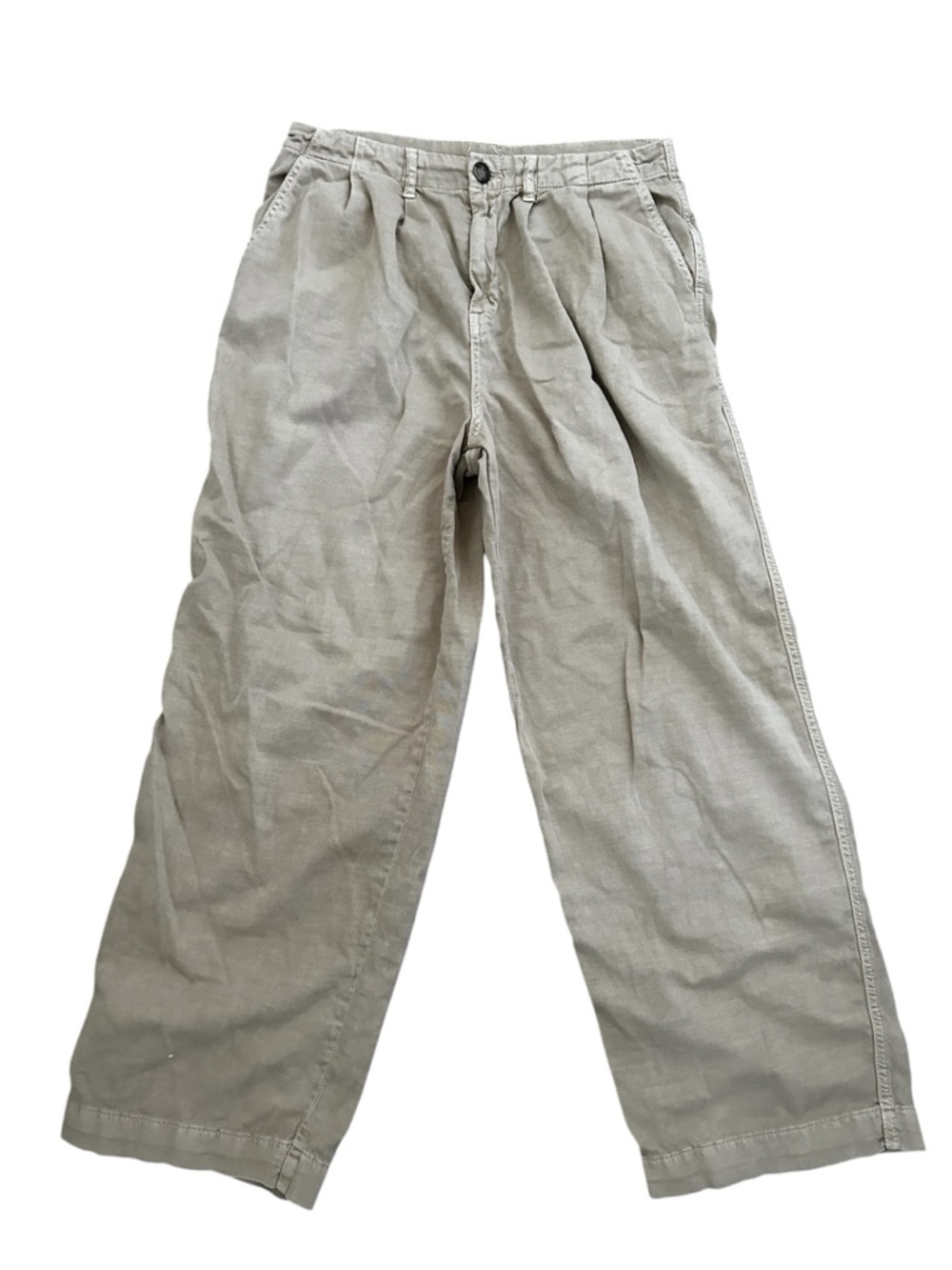 Free People Women’s Cream Trousers Size 8